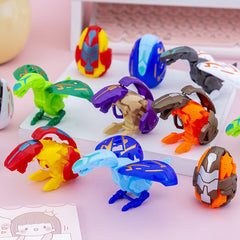 Set of 6 Deformable Dinosaur Egg Toys for Kids - Fun Party Favors
