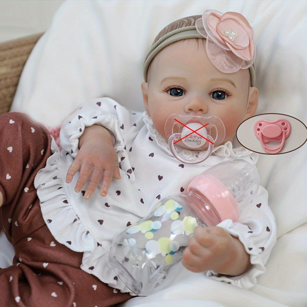 Realistic 18 Inch Reborn Baby Doll Newborn Girl Hand Painted