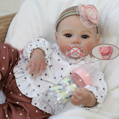 Realistic 18 Inch Reborn Baby Doll Newborn Girl Hand Painted