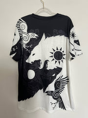 Men's 3D Animal Print T shirt Active Comfy Crew Neck Tee