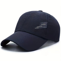 Mens Quick Drying Mesh Sunshade Cap Lightweight Baseball Cap