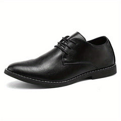Men's Pointed Toe Lace Up Derby Shoes Business Formal Wear