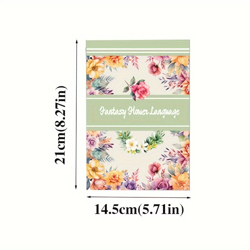 20pcs Retro Character Diary Decoration Flower Journal PET Sticker Book