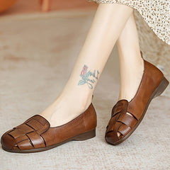 Women's Closed Toe Flat Loafers Lightweight Slip on Shoes