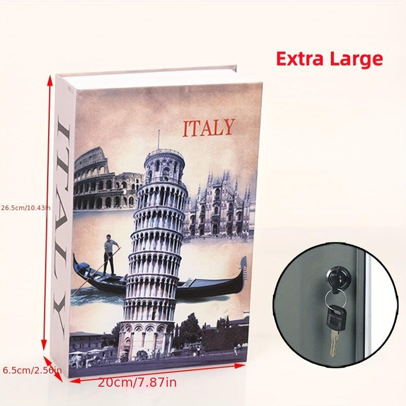 Book Money Box with Key Lock