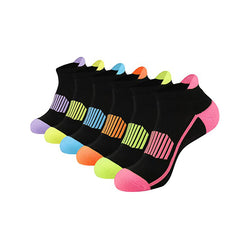 AceFine 6 Pairs Colorblock Ankle Socks for Women