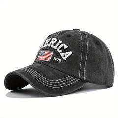 Embroidered Cotton Baseball Cap Hip Hop Style Sun Protection