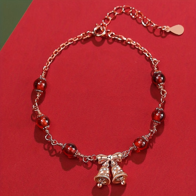Christmas Bell Pendant Bracelet for Girls Kids
