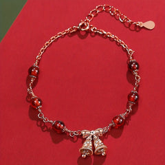 Christmas Bell Pendant Bracelet for Girls Kids