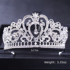 Wedding Silver Rhinestone Princess Tiara Crown Headband