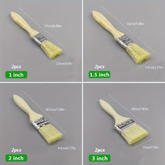 2pcs Plastic Bristle Brushes for Painting Dust Removal & Cleaning