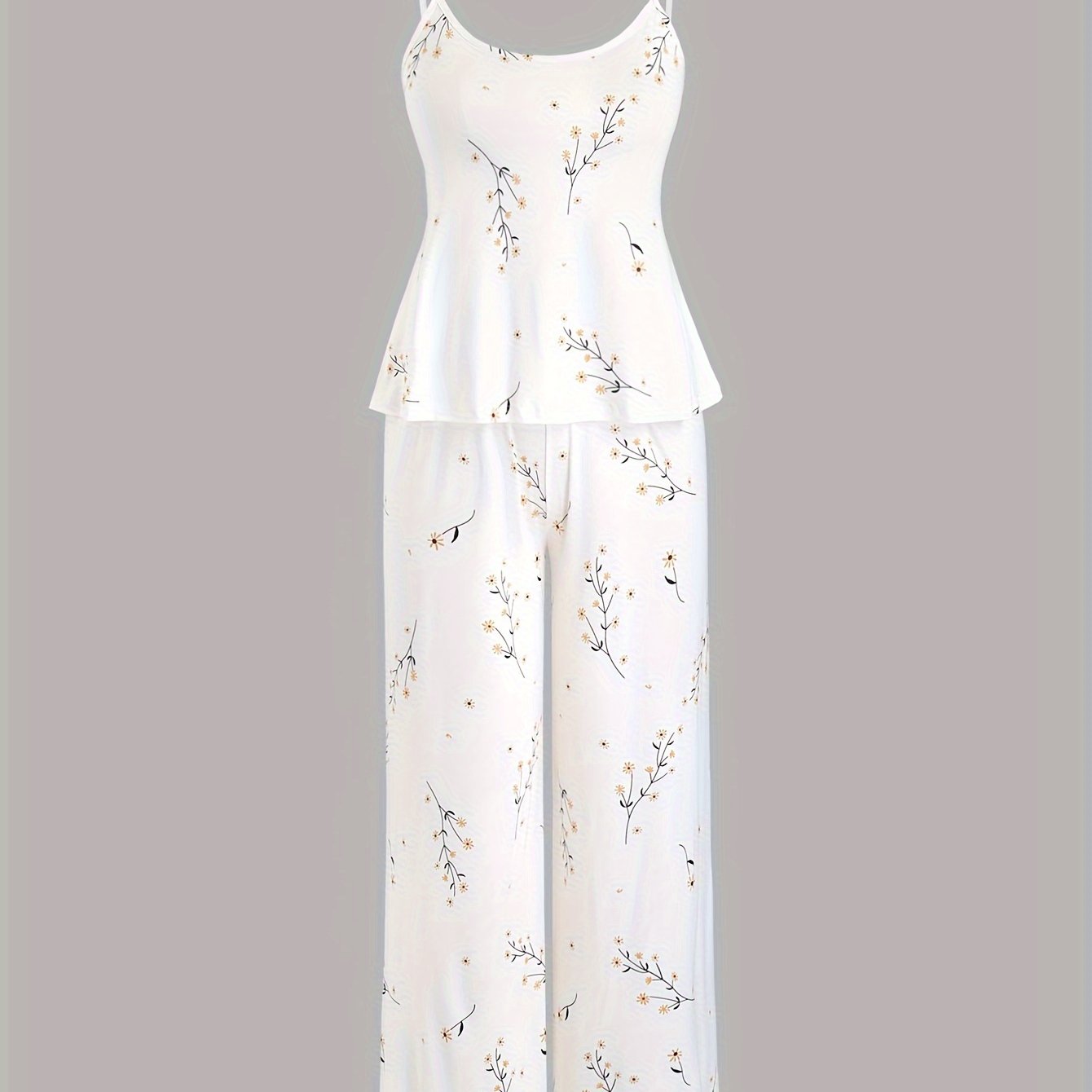 Daisy Print Cami & Pants Lounge Set
