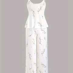 Daisy Print Cami & Pants Lounge Set