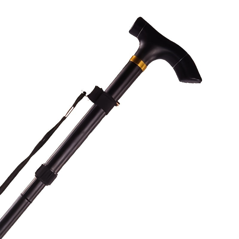 Aluminum Folding Trekking Pole Telescopic Walking Stick for Elderly Climbing