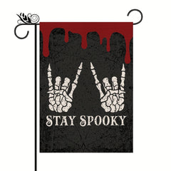 Halloween Garden Flag Stay Spooky Double Sided 12X18 In