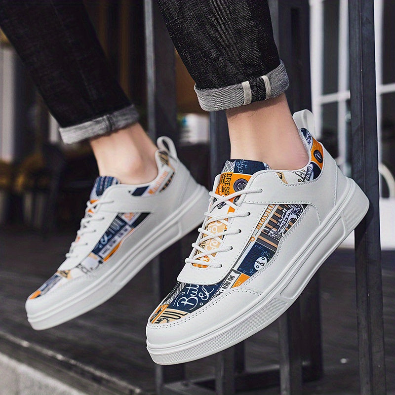 Men's Lace Up Skate Shoes Lightweight Non-slip Sneakers