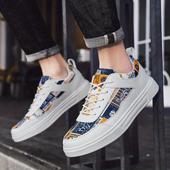 Men's Lace Up Skate Shoes Lightweight Non-slip Sneakers