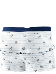 2pcs Boys Boxer Briefs Cartoon Print Elastic Waist Shorts Cotton Underwear
