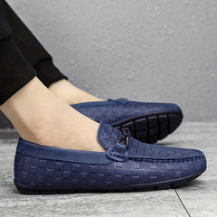 Men's Plaid Loafers Sneakers