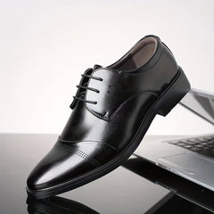 Men's Smart Casual Oxford Shoes Lace-up Formal Business Office Shoes