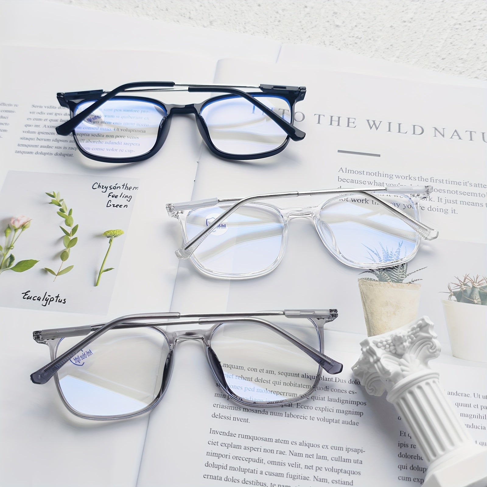 Men's Decorative Glasses Anti Light Reading Glasses
