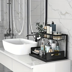 2 Tier Sliding Shelf Under Sink Organizer Pull Out Type Cabinet Organizer