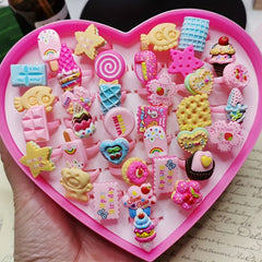 Heart Shaped Food Princess Ring for Girls