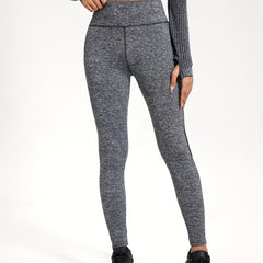 High Waist Yoga Leggings with Side Mesh Stitching