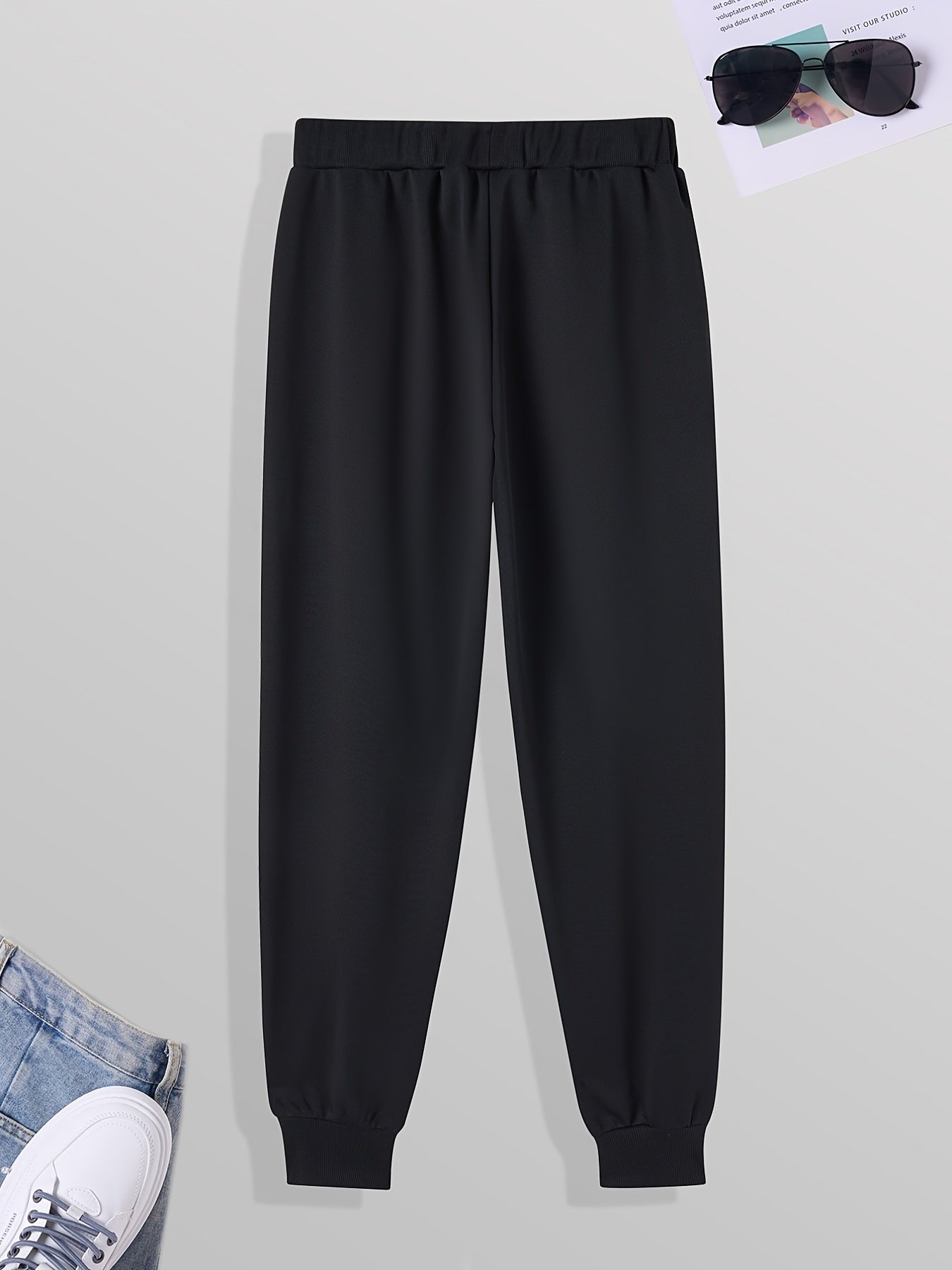 Men's Graphic Print Casual Sweatpants Drawstring Pocket