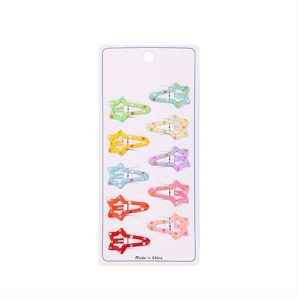 10pcs Water Drop Hair Clip Hairpin for Baby Girls