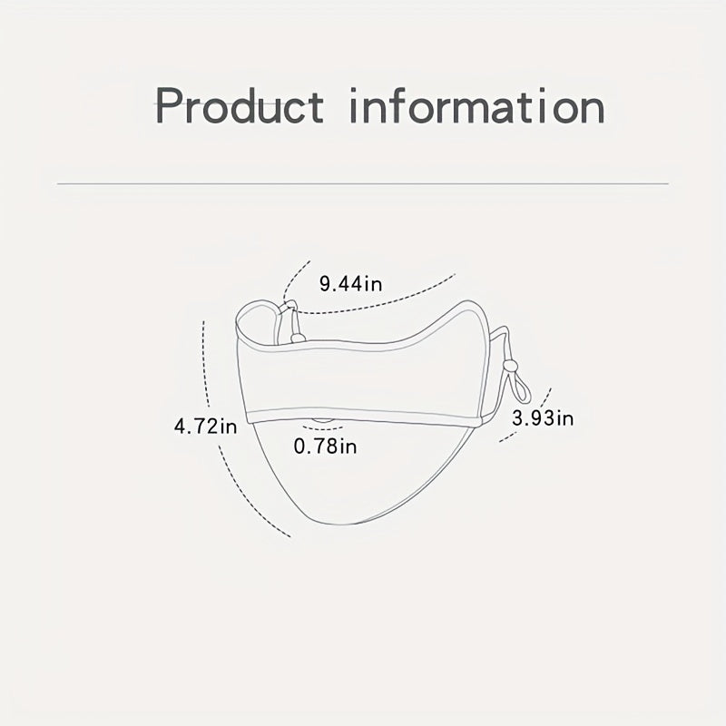 Sunproof Ice Mask Gradient Ear Hook Elastic Mask UV Protection Face Covering