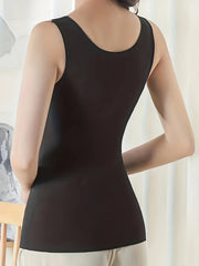 Women's Thermal Sleeveless Top Plush Lined Underwear Soft & Comfortable
