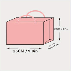 2pcs 3D Pink Gift Bags - Art Painting Style - Women Shopping Part