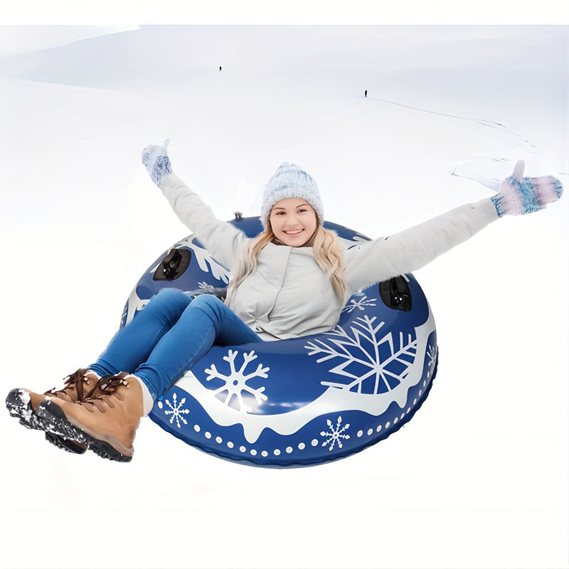 Winter Ski Ring PVC Sled Wear Resistant Coldproof Inflatable Skiing Tube
