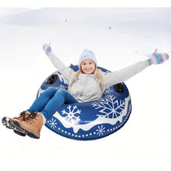 Winter Ski Ring PVC Sled Wear Resistant Coldproof Inflatable Skiing Tube