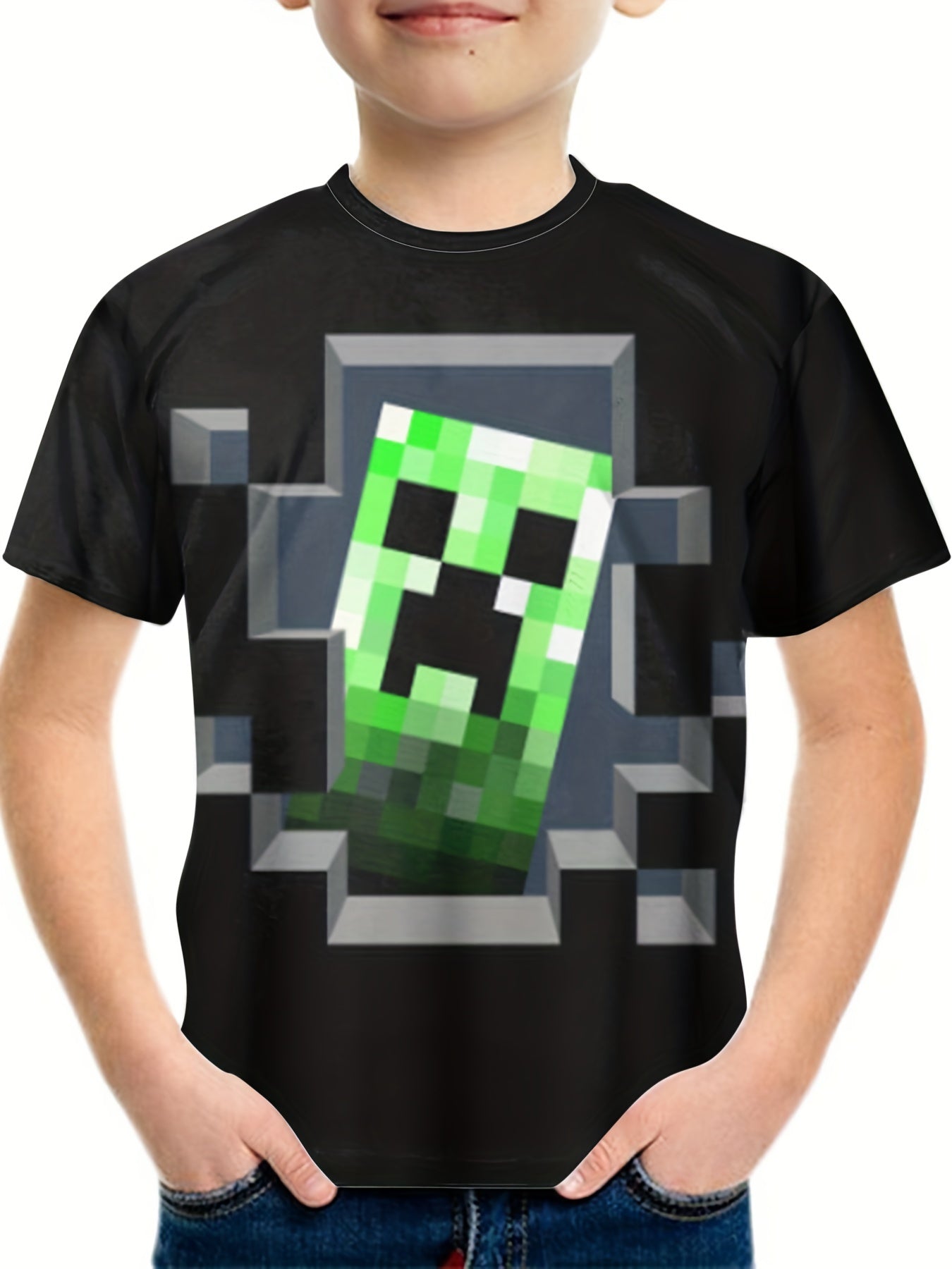 Boys Girls 3D Print Tee Stylish Street Wear
