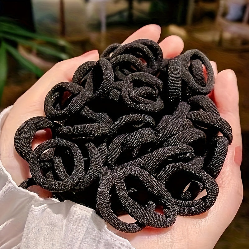 100pcs pack Hair Ties Elastic Hair Rope Style Hair Band