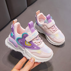 Girls Casual Low Top Sneakers Breathable Non-slip Shoes for Walking Running
