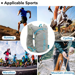Reflective Sports Backpack w/Water Bag & Bottle