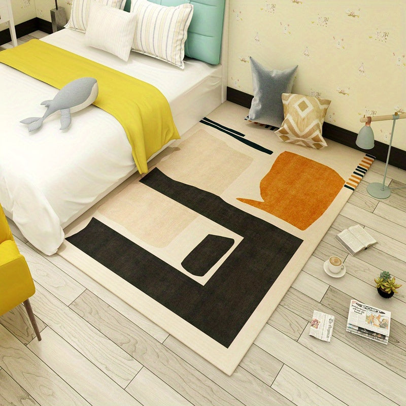 Nordic Geometric Area Rug Soft Non Slip Carpet Living Room Bedroom Easy Clean