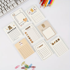 200pcs Bear Sticky Notes Fruit Sticky Notes Paper