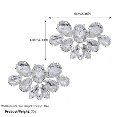 Crystal Shoe Clips Rhinestone Shoe Buckles DIY Decoration Wedding Party