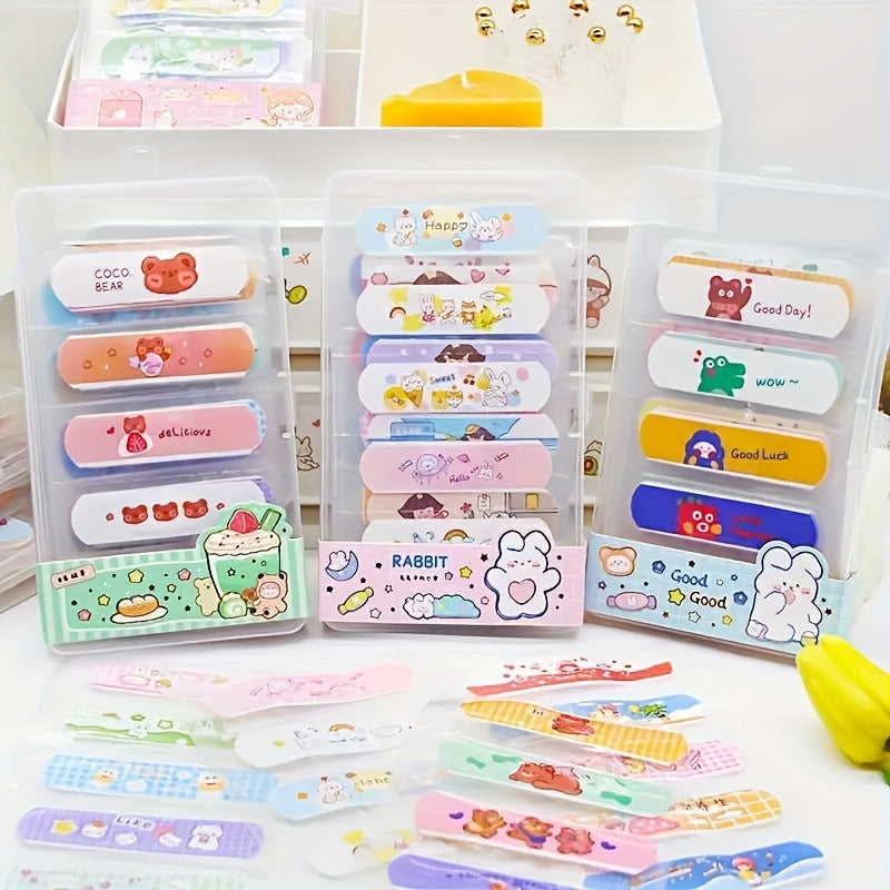 80pcs Cartoon Animal Bandages Decorative Beauty Stickers