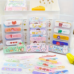 80pcs Cartoon Animal Bandages Decorative Beauty Stickers