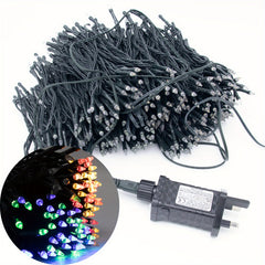 Christmas String Lights 20 12m 200LED Plug End 8 Modes Outdoor Indoor Fairy Ligh