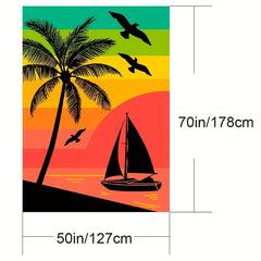 Microfiber Oversized Beach Towel Quick Drying Soft Absorbent Thickened Beach Tow