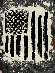 Vintage Flag Print Tank Top for Women