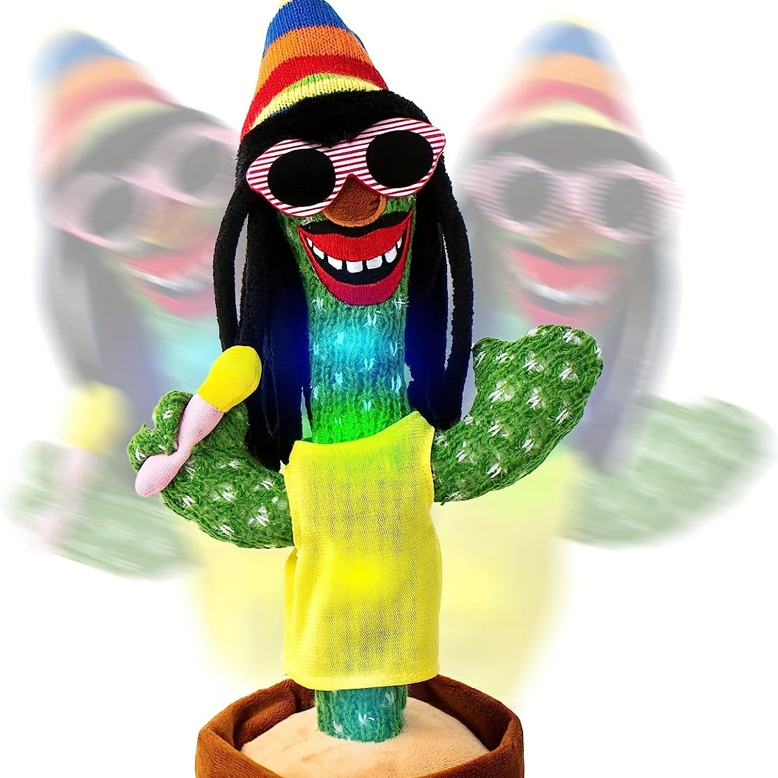 Talking Cactus Plush Toy with Repeat Record Sing Dance Feature for Kids