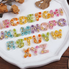 Resin Mold Letter Keychain Pendant Silicone Mould DIY Crafts