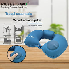 Inflatable Travel Pillow Neck Support for Men Women